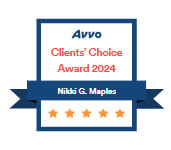 Avvo Clients' Choice Award 2024 | Nikki G. Maples | 5 Stars